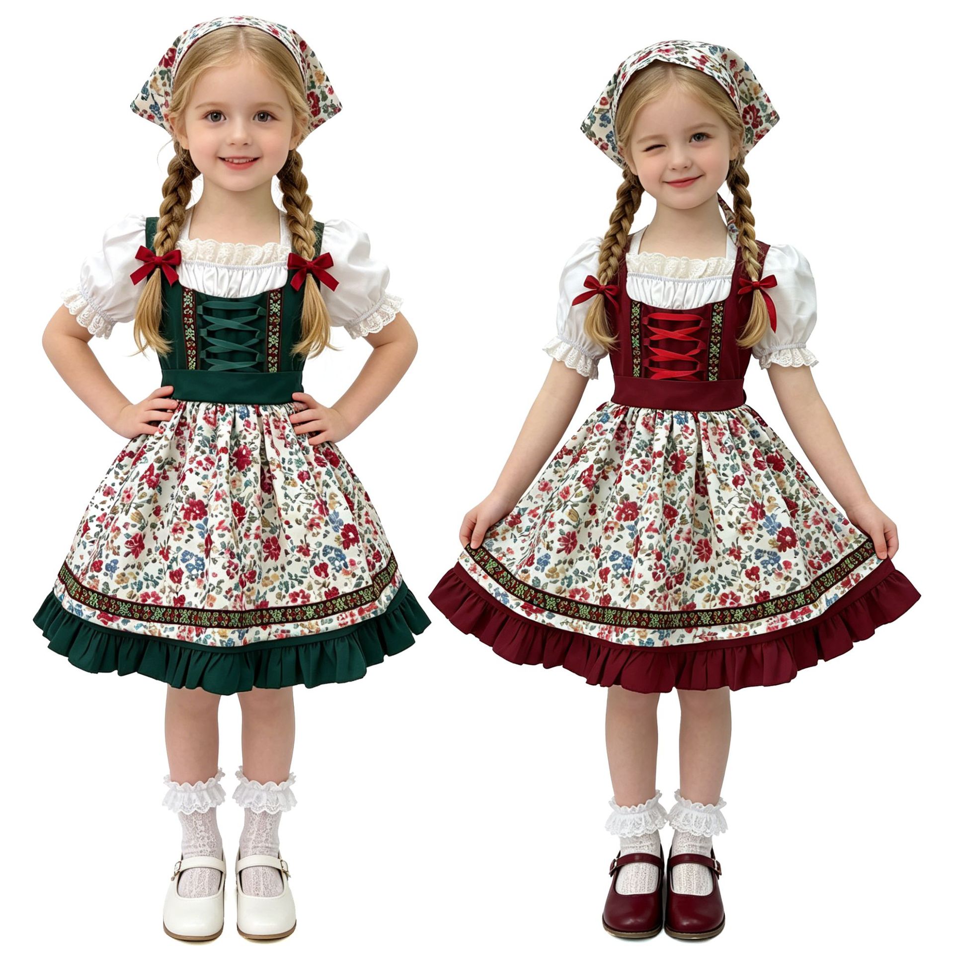 Ethnic Style Dresses - زي أداء للأطفال لمهرجان بيرة ميونيخ،