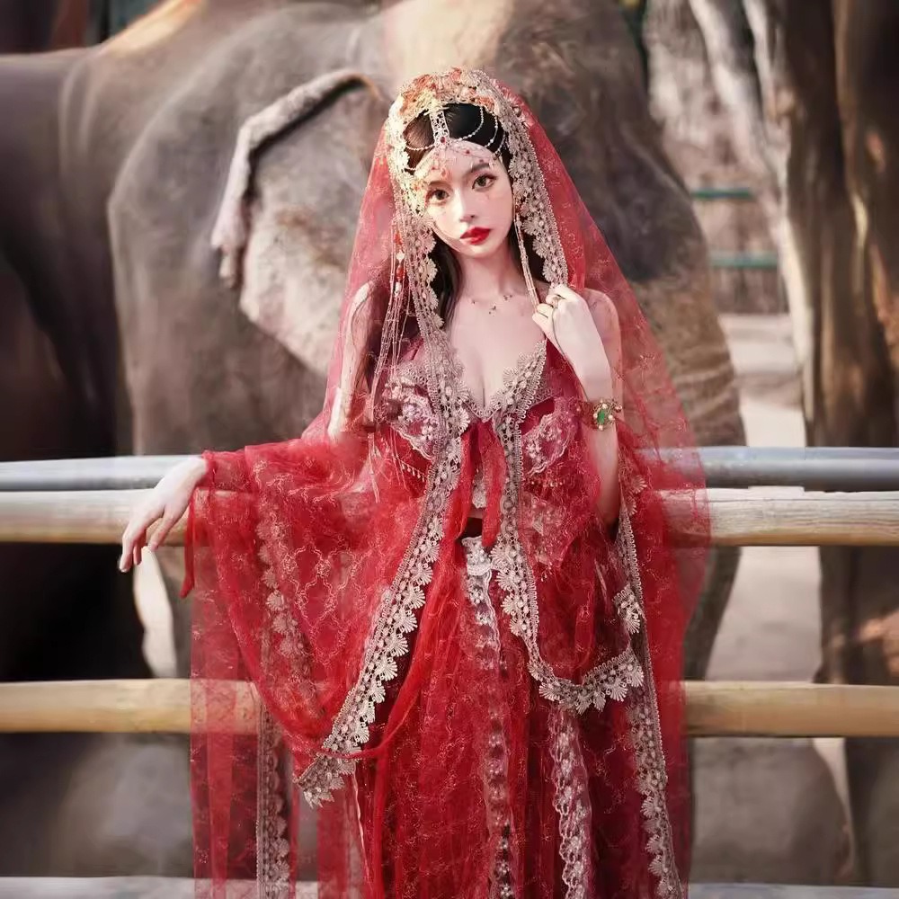 Ethnic Dress Fashion Show - نمط عرقي غريب Hotsweet Fairycore موضة