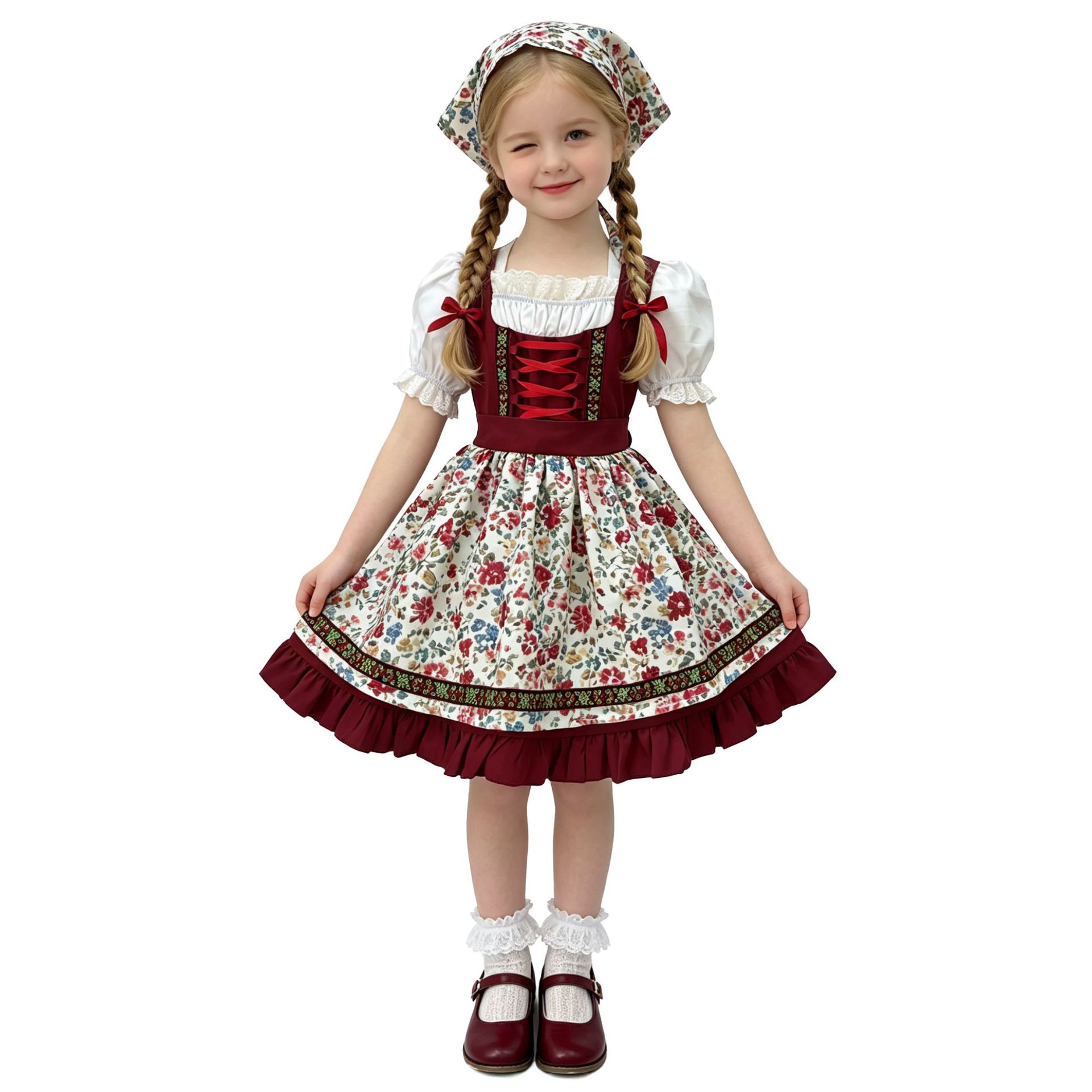 زي أداء للأطفال لمهرجان بيرة م - مراجعة Ethnic Style Dresses وسعره