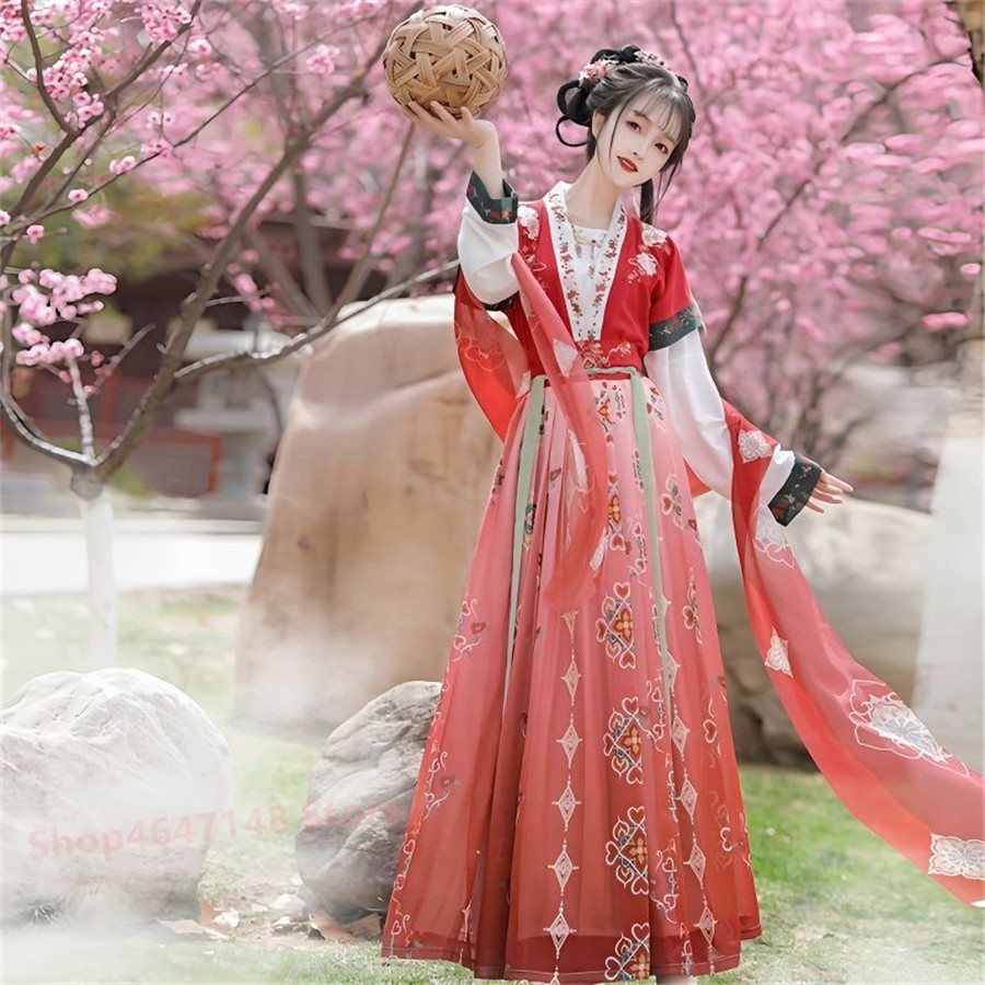 Hanfu الصينية التقليدية اللباس - مراجعة Ethnic Dress Fashion Show وسعره
