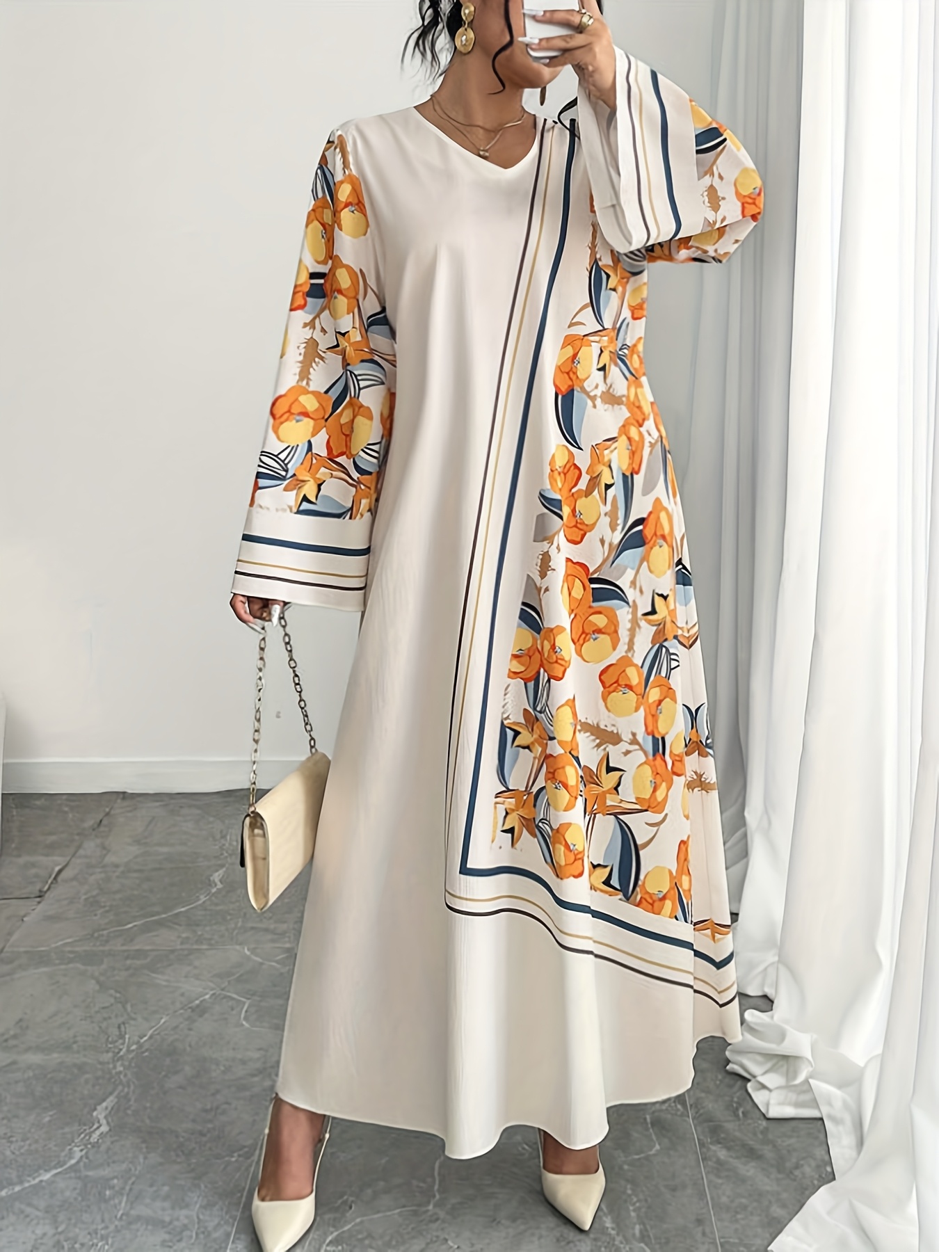 فستان نسائي عصري بمقاسات كبيرة - مراجعة Ethnic Style Dresses وسعره