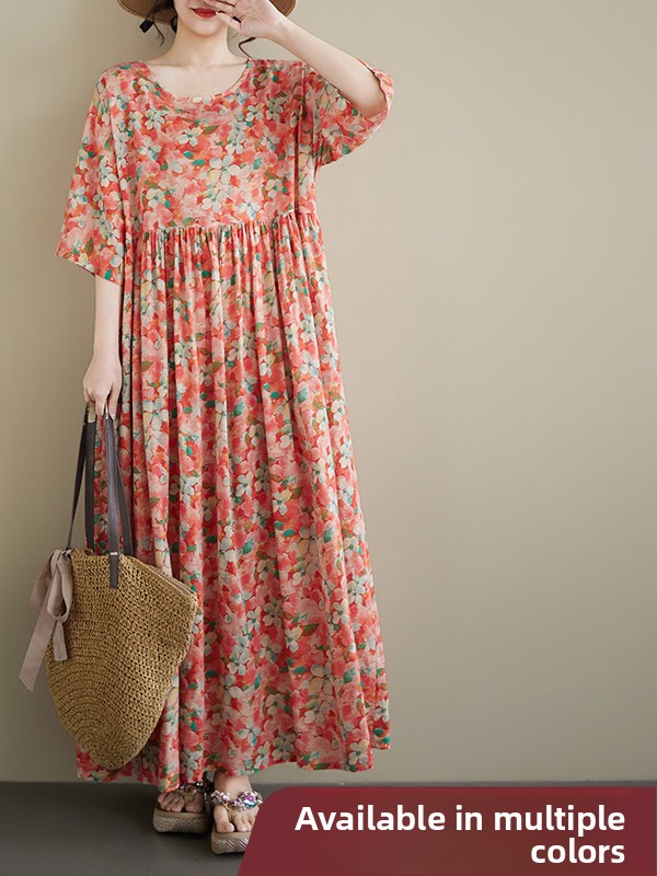 فستان حمل جديد للصيف بمقاسات ك - مراجعة Ethnic Style Dresses وسعره