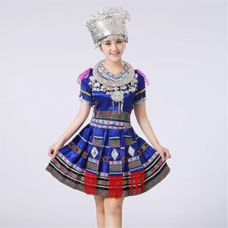فستان رقص همونغ التقليدي للنسا - مراجعة Ethnic Style Dresses وسعره