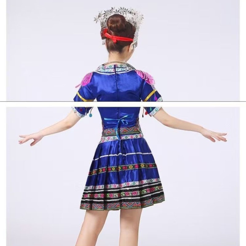 فستان رقص همونغ التقليدي للنسا - مراجعة Ethnic Style Dresses وسعره