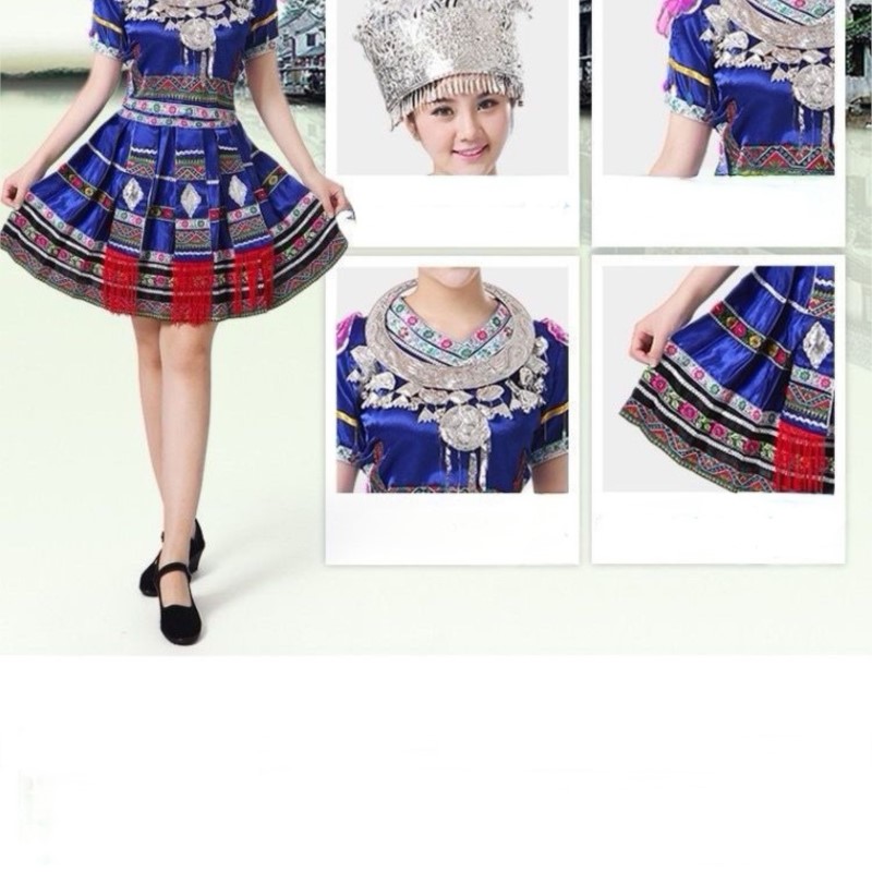 فستان رقص همونغ التقليدي للنسا - مراجعة Ethnic Style Dresses وسعره