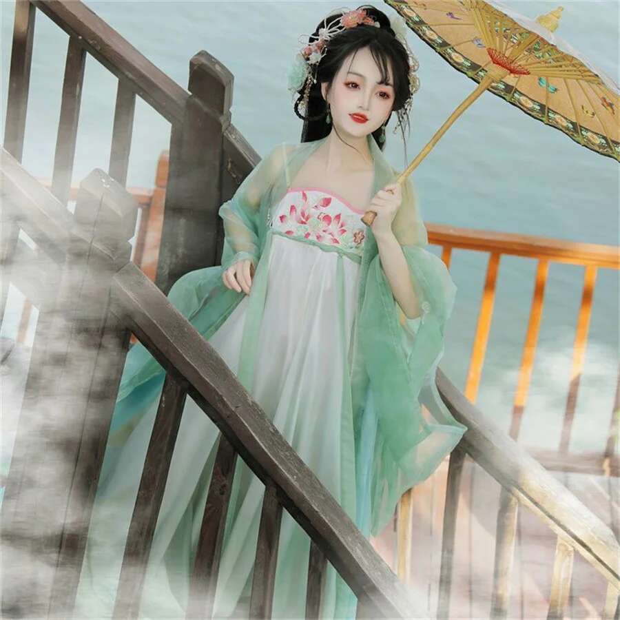 فستان هانفو الصيني التقليدي أز - مراجعة Ethnic Dress Fashion Show وسعره